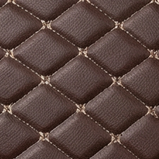 Шоколадная кожа/Бежевая нить